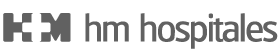 Logo de HM Hospitales en tono gris